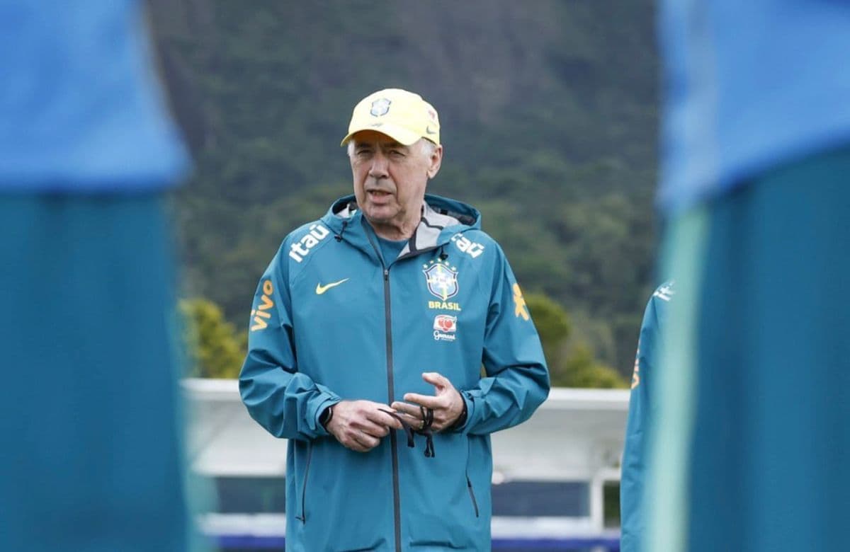 Ancelotti lidera treino aberto enquanto Brasil se prepara para Mundial