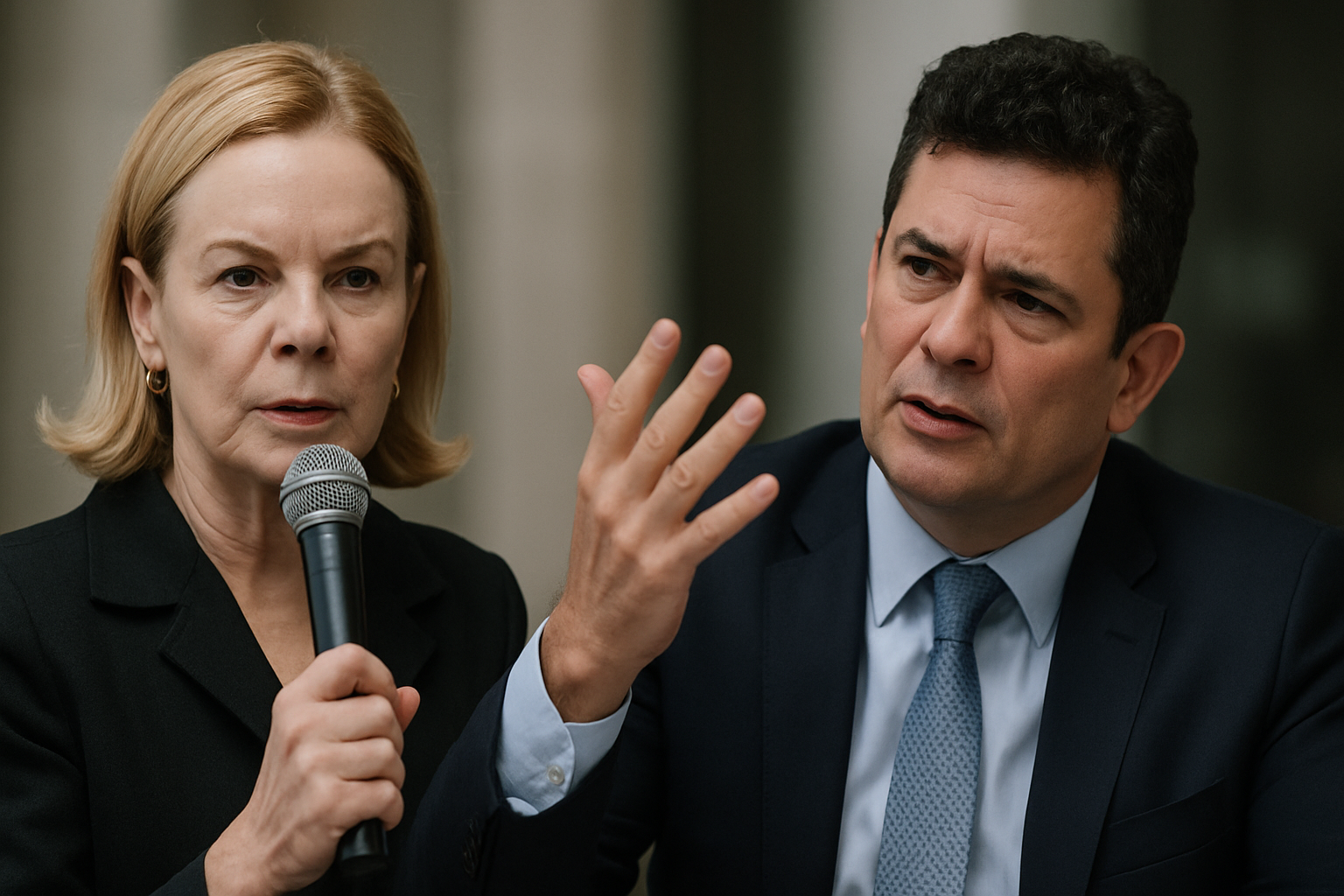 Gleisi Hoffmann critica Moro em evento de pré-campanha ao Senado