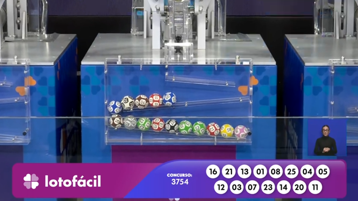 Resultado da Lotofácil 3754 hoje (05/08/2026): confira as dezenas sorteadas