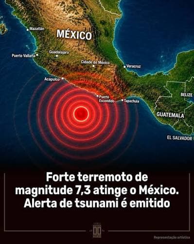 Terremoto de magnitude 7,3 atinge o sul do México e provoca alerta de tsunami