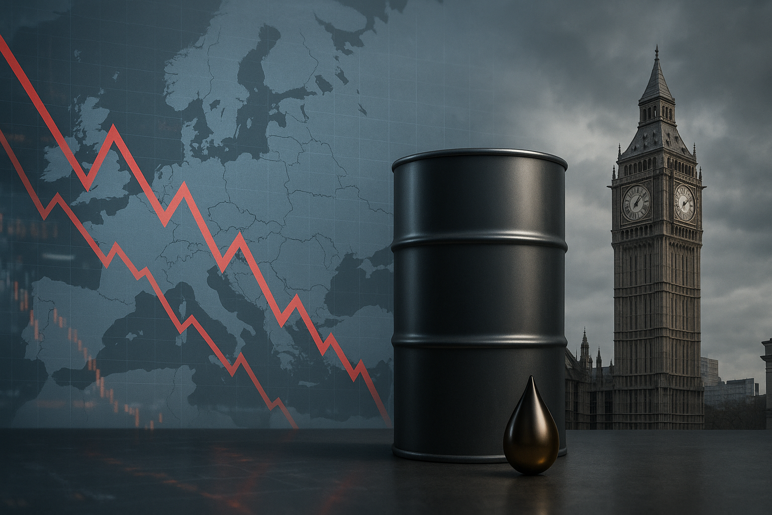 Bolsas europeias caem devido ao aumento do petróleo e tensões geopolíticas