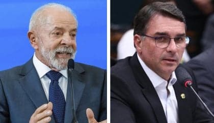 Lula e Flávio Bolsonaro empatam em pesquisa sobre eleição