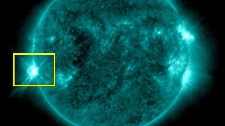 Erupção solar intensa de classe X1.3 ocorre em 4 de março